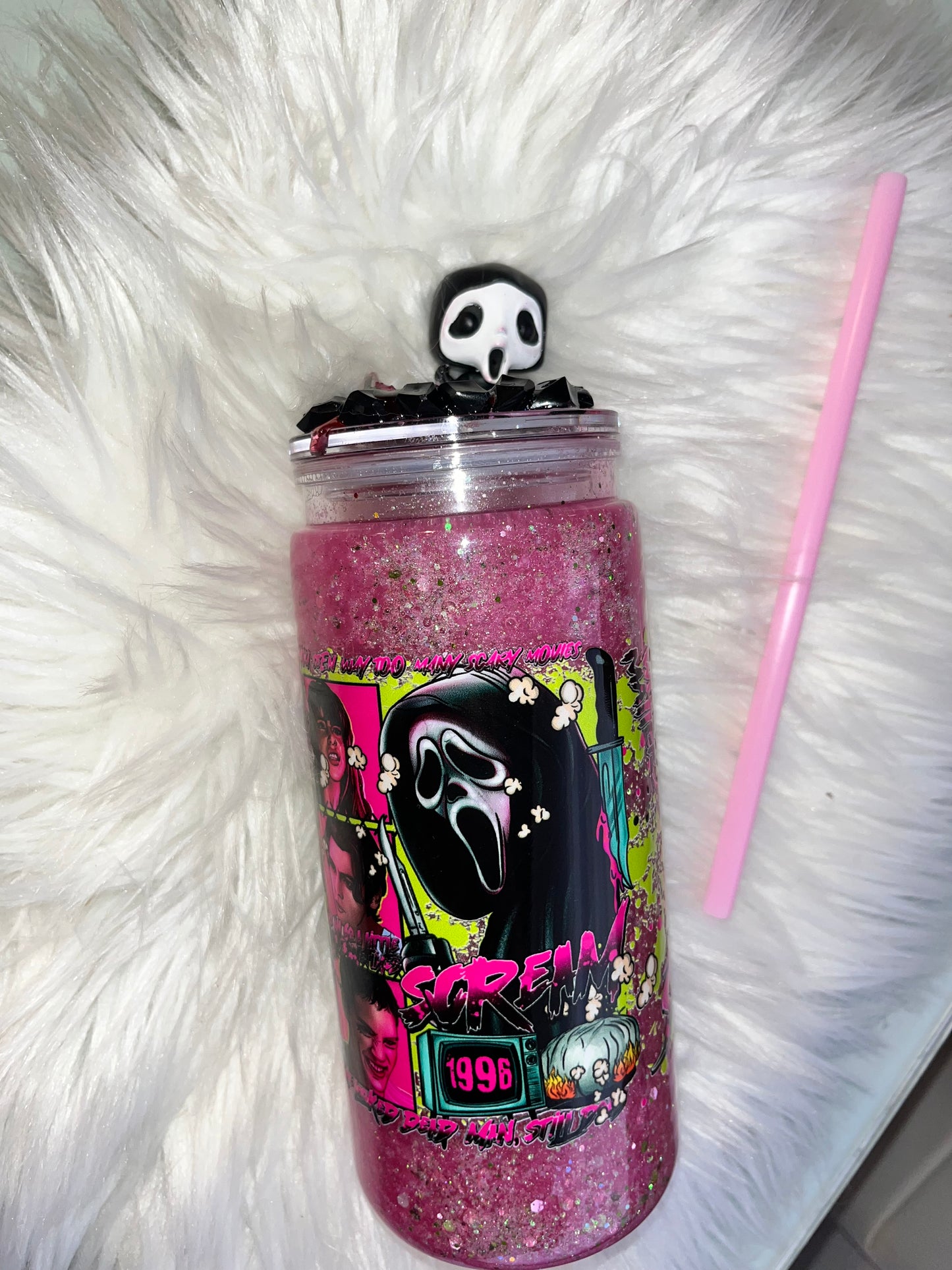 🖤🔪 Pre-Order: Ghostface Mystery Tumbler w/ Ghostface Lid