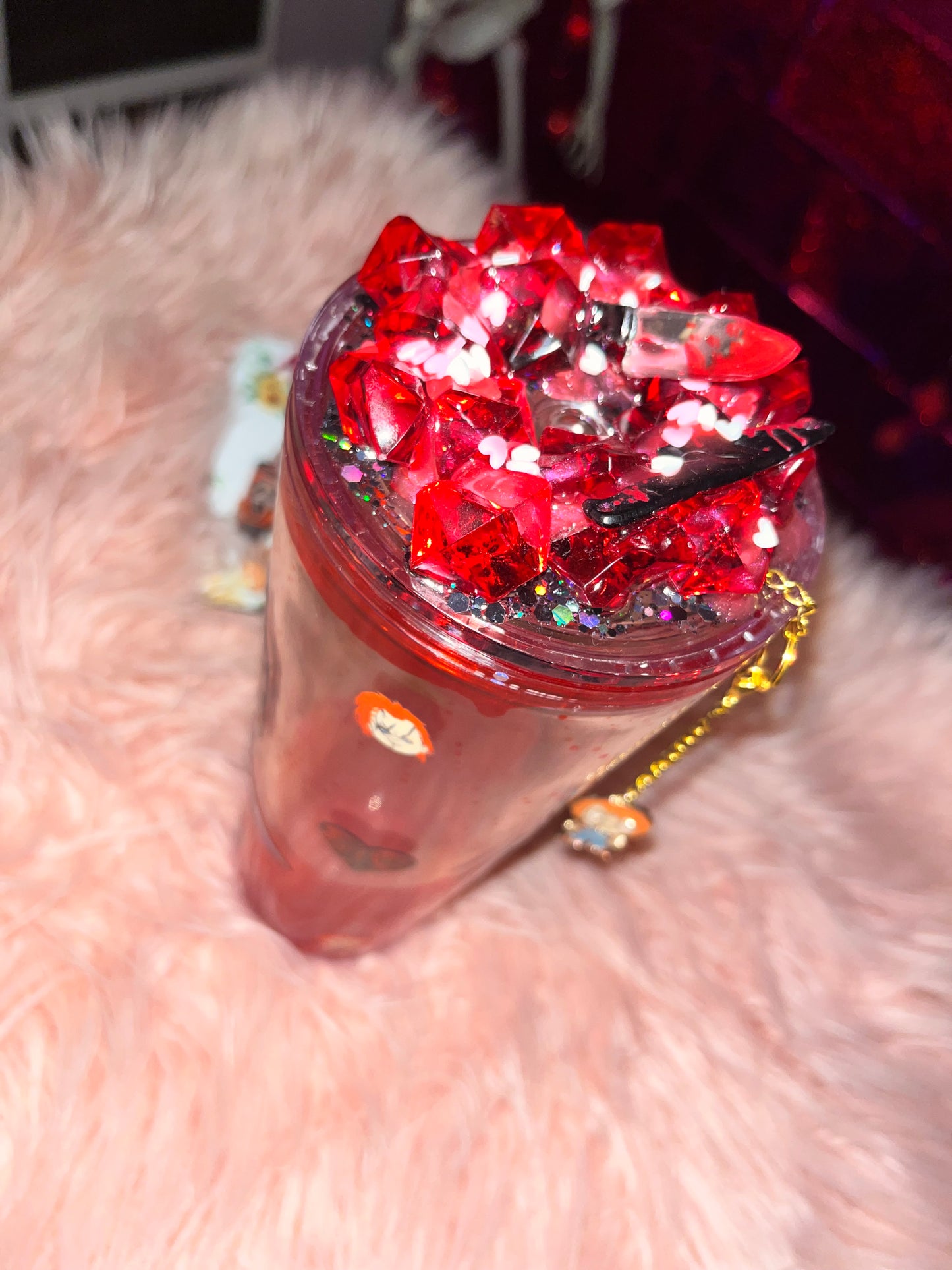 24 oz blood drop Tiffany and Chucky tumbler!
