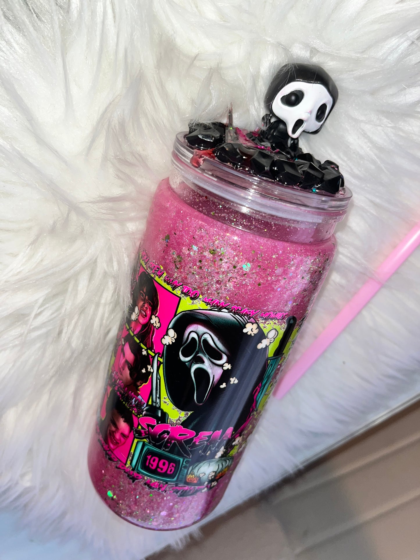 🖤🔪 Pre-Order: Ghostface Mystery Tumbler w/ Ghostface Lid