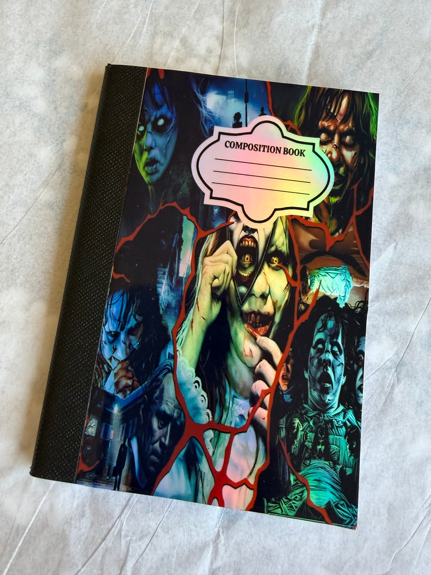 Custom horror Mini Composition books with matching pencil 🖤