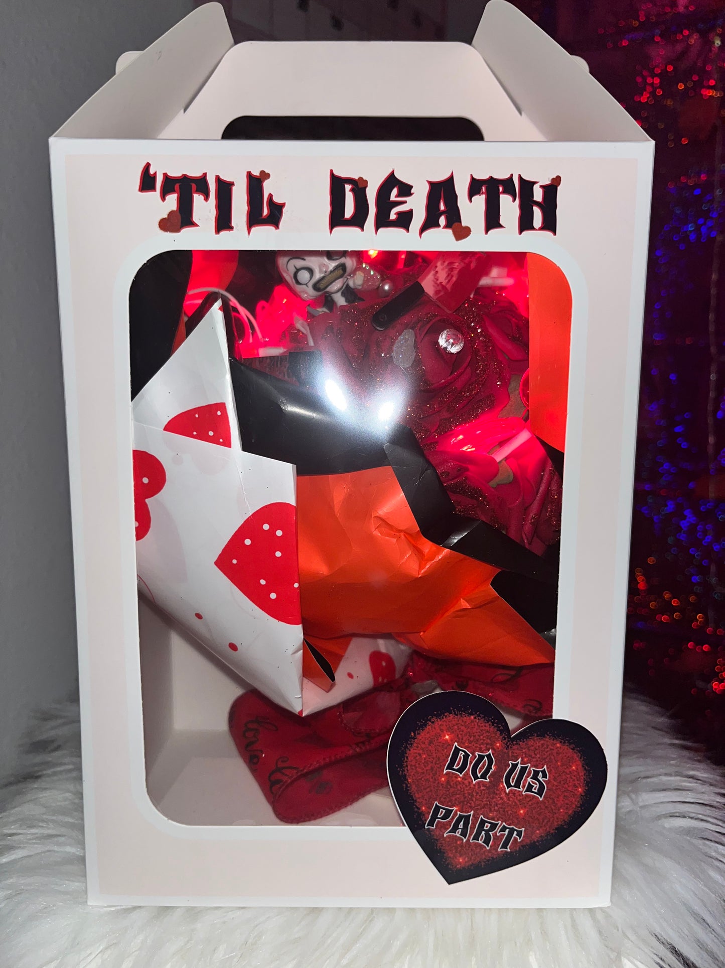 Art the clown luxury forever rose bundle with customized box