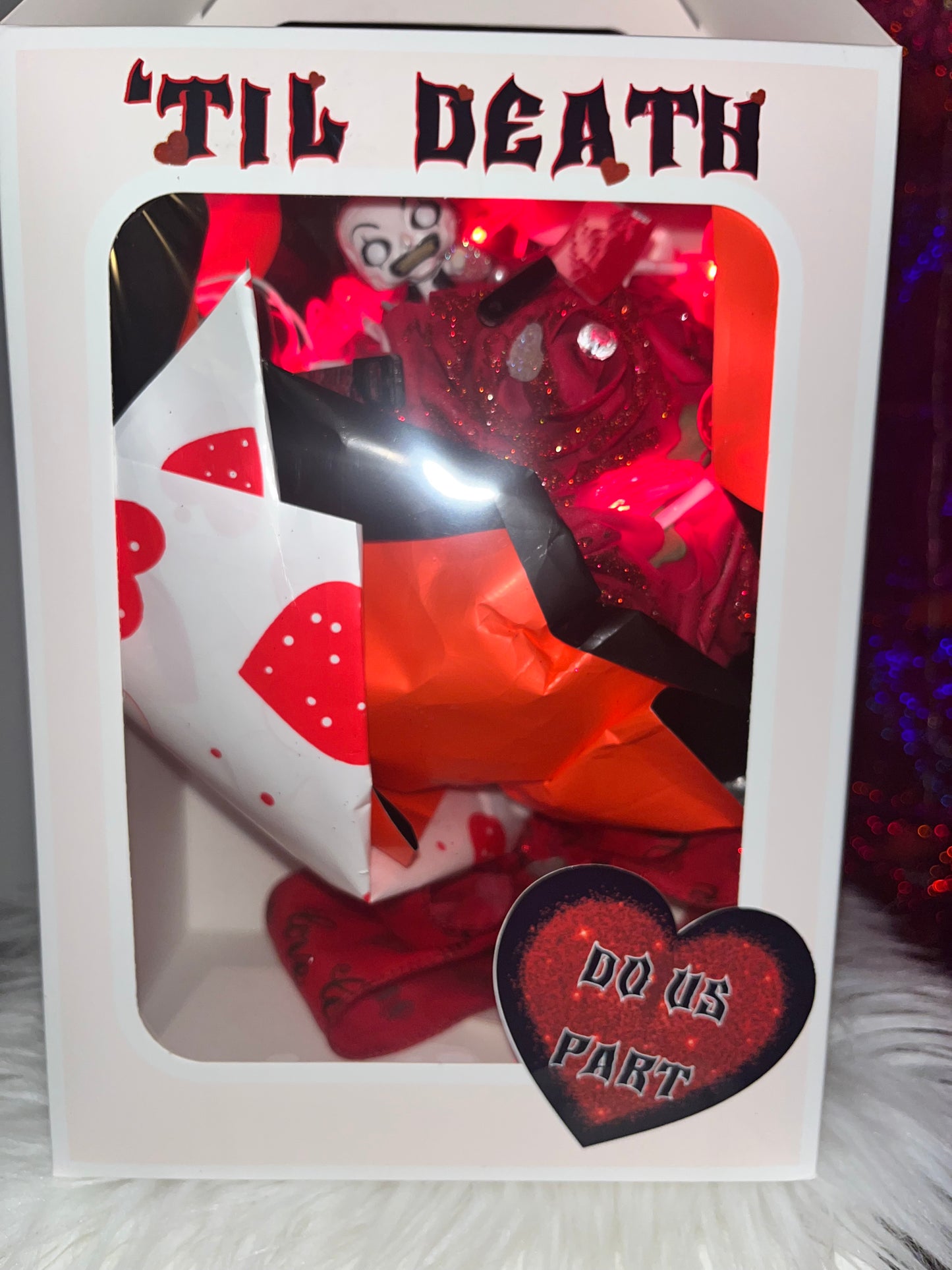 Art the clown luxury forever rose bundle with customized box