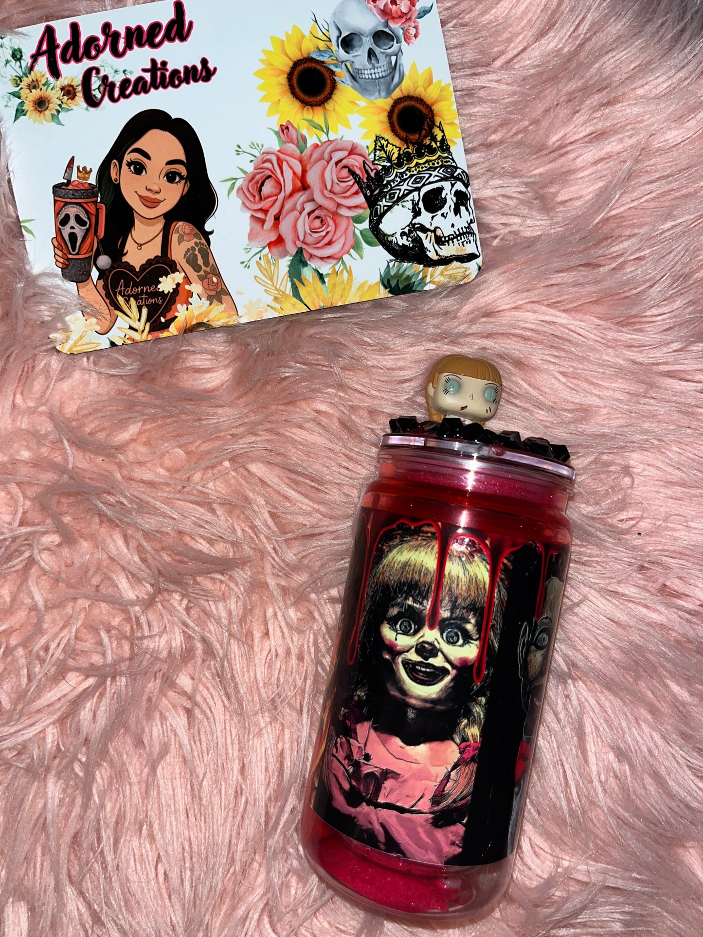 16 oz Annabelle blood drip tumbler! ❤️🩸