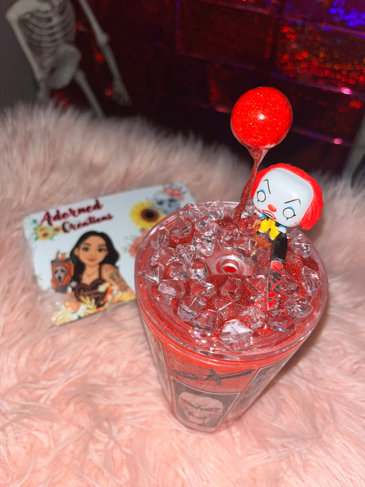🎈🩸 Pennywise Blood Drip Character Tumbler (16 oz)