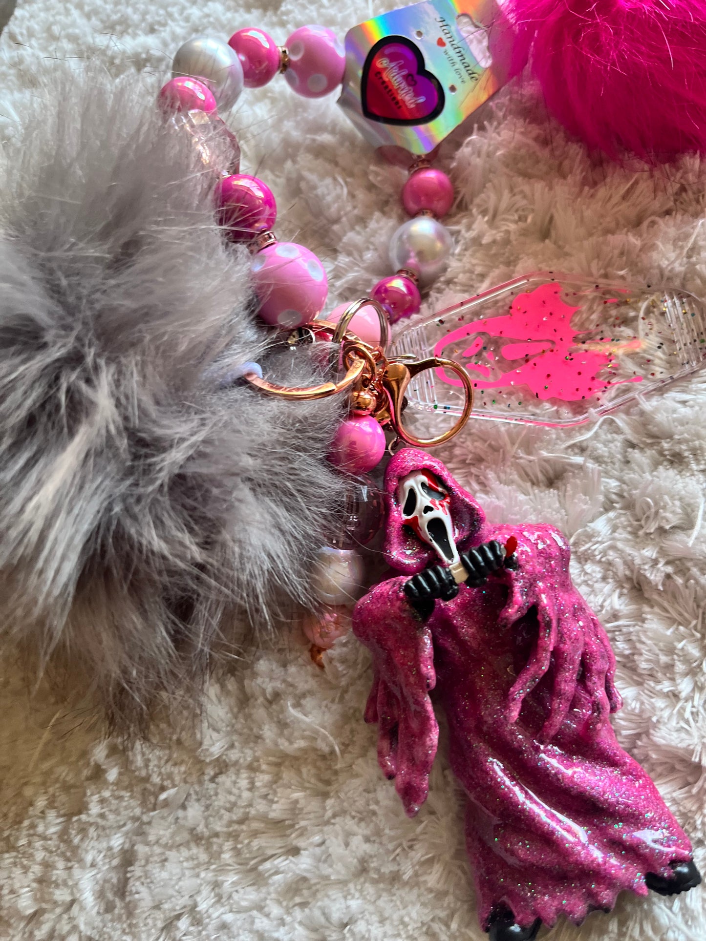 Horror Bestie XL Emotional Support Trinket (Custom Pink Ghostie) 💗