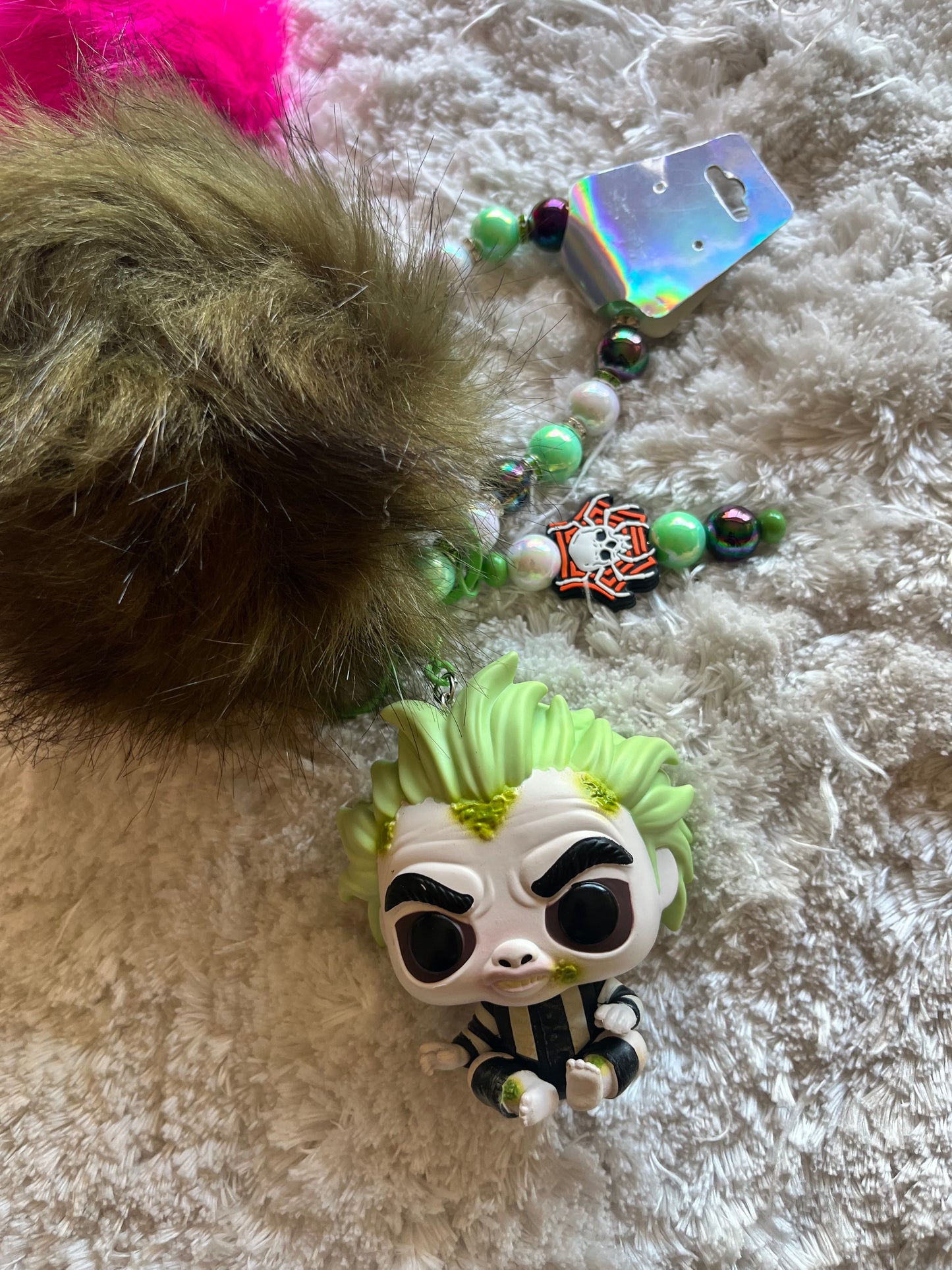 Horror Bestie XL Emotional Support Trinket (Green Bud)🖤
