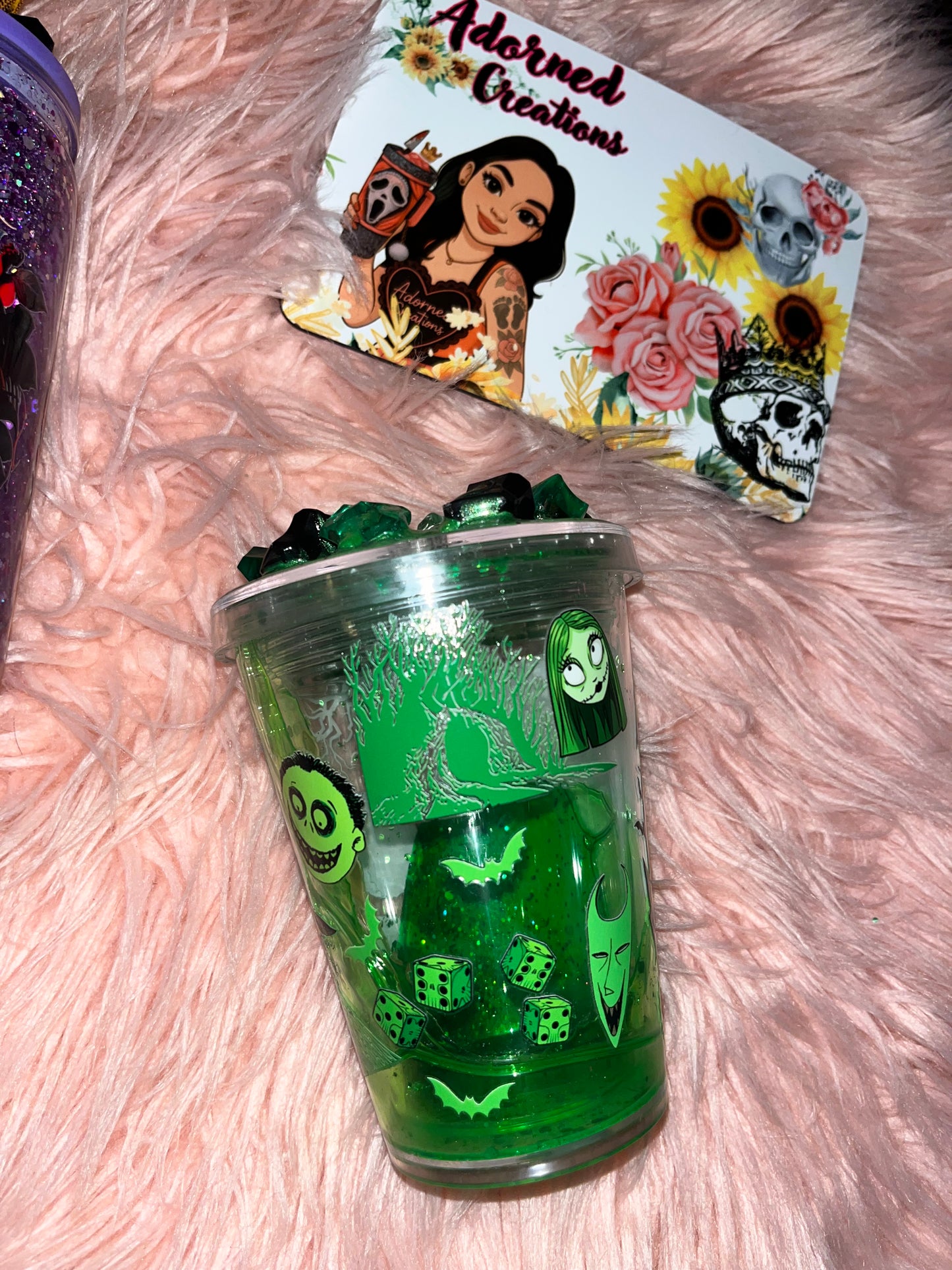 12 oz Oogie Boogie and gang slow drip tumbler!